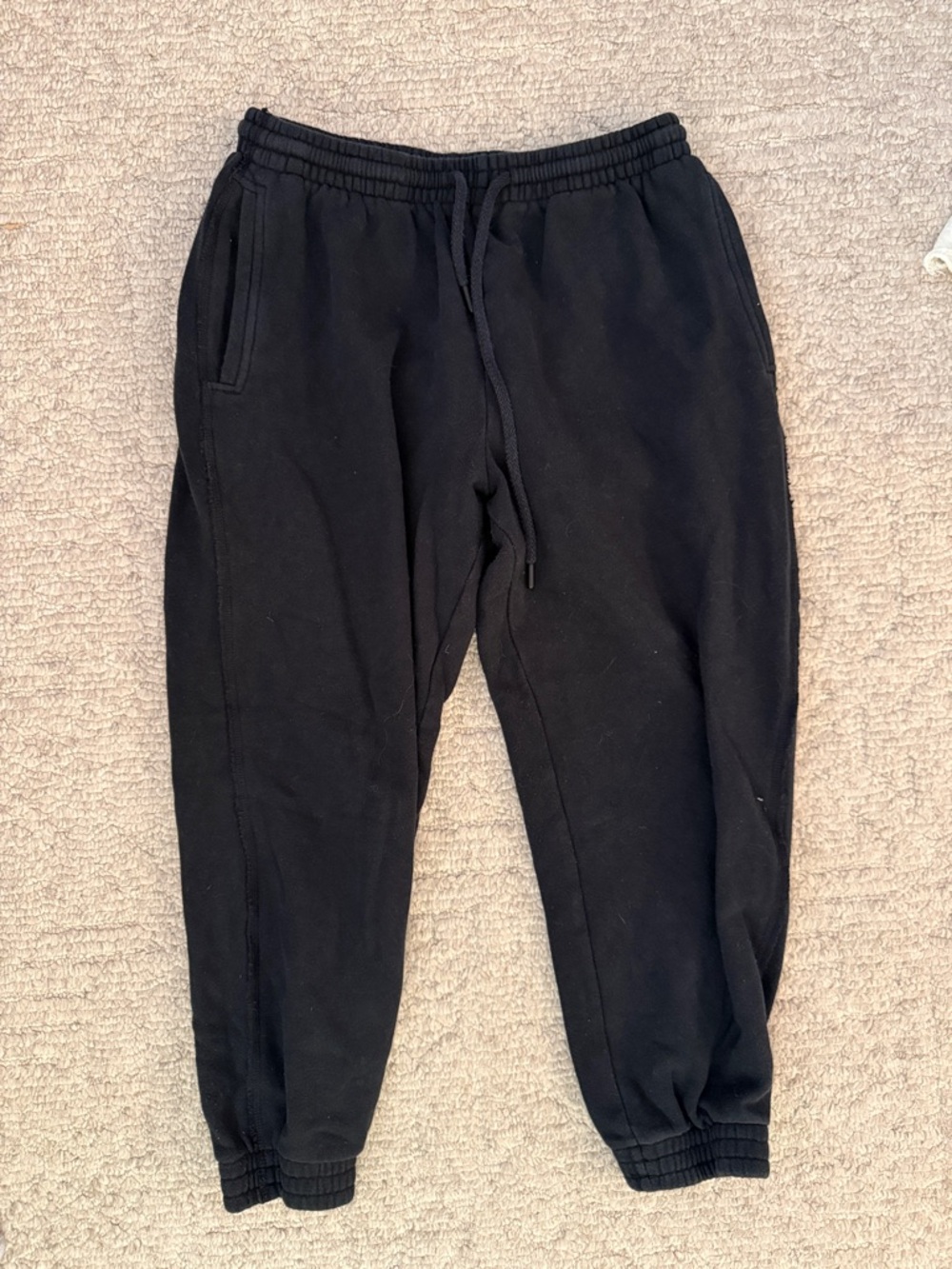 aerie Black Elastic Waist Knit Jogger Pants